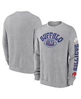 Nike Men's Buffalo Bills Nike Charcoal Rewind Club Pullover Sweatshirt