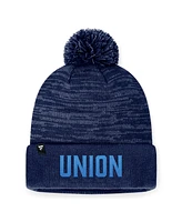 Fanatics Men's Heather Navy Philadelphia Union Low Key Cuffed Knit Hat with Pom