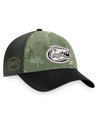 Top of the World Men's Hunter Green/Gray Florida Gators Oht Military Appreciation Unit Trucker Adjustable Hat