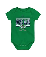 Outerstuff Newborn Navy Notre Dame Fighting Irish Sunday Comics 3-Pack Bodysuit Set