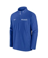 Nike Men's Royal Kentucky Wildcats Sideline Coaches Quarter-Zip Jacket