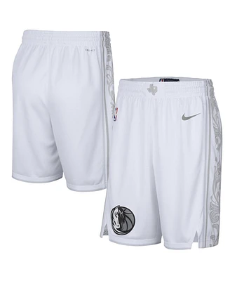 Nike Men's White Dallas Mavericks 2024/25 City Edition Swingman Shorts