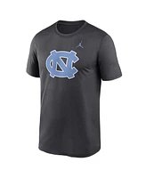 Jordan Men's Anthracite North Carolina Tar Heels Primetime Legend Logo T-Shirt