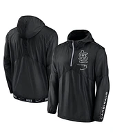 Nike Men's Black St. Louis Cardinals Authentic Night Game Performance Half-Zip Windbreaker