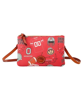 Dooney & Bourke Ohio State Buckeyes Top Zip Crossbody Purse