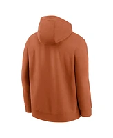 Nike Men's Texas Orange Longhorns Basketball Icon Club Fleece Pullover Hoodie