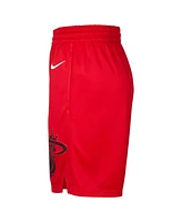 Nike Men's Red Miami Heat 2024/25 City Edition Swingman Shorts