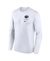 Nike Men's White Penn State Nittany Lions Primary Stack Legend Long Sleeve T-Shirt