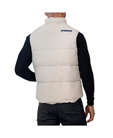 Fanatics Men's Tan Dallas Cowboys Puffer Full-Snap Vest