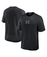 Nike Men's Michigan Wolverines Primary Statement Two-Hit Performance T-Shirt