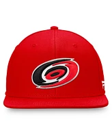 Fanatics Men's Red Carolina Hurricanes Core Primary Logo Snapback Hat