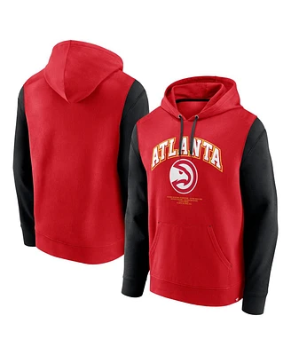 Fanatics Men's Red Atlanta Hawks Scorer Pullover Hoodie