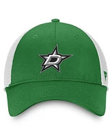 Fanatics Men's Kelly Green/White Dallas Stars Slouch Core Primary Trucker Adjustable Hat