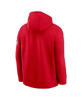 Nike Men's Scarlet Ohio State Buckeyes Basketball Icon Club Fleece Pullover Hoodie