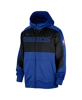 Nike Men's Blue Dallas Mavericks Authentic On-Court Showtime Performance Full-Zip Hoodie