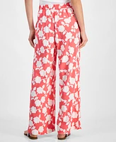 Tommy Hilfiger Women's Riviera Floral Wide-Leg Pants