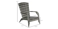 Rattan Garden Chair for Outdoor Dining and Relaxation
