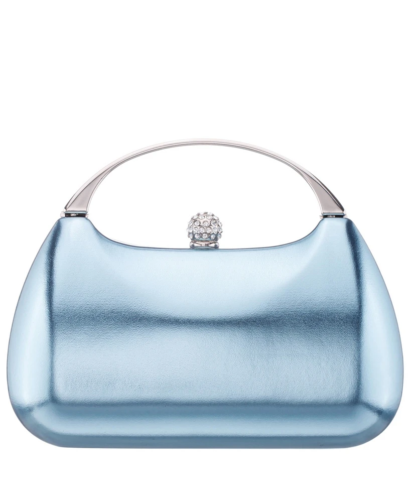 Nina Minaudiere with Metal Handle Clutch