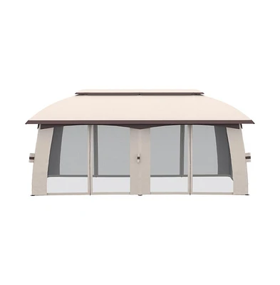 Outdoor Patio Gazebo Durable Canopy Shelter for Backyard, Garden, or Patio Events and Relaxation