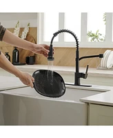 Single-Handle Pull-Down Sprayer Spray High Arc Kitchen Faucet