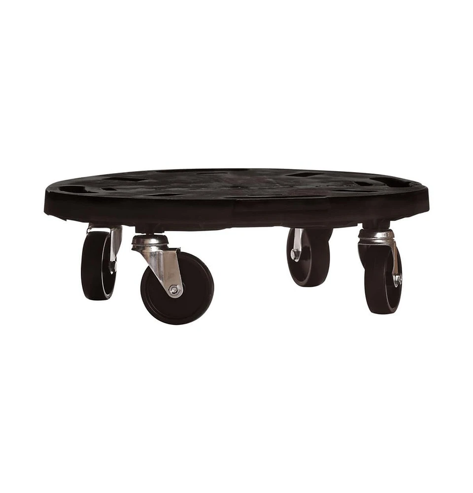 Plant Trolley with Wheels Diameter 15.7" Black 606.3 lb