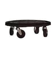 Plant Trolley with Wheels Diameter 15.7" Black 606.3 lb