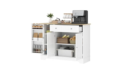 Kitchen Storage Cabinet Durable Organizer for Pantry, Dishes, and Kitchen Supplies
