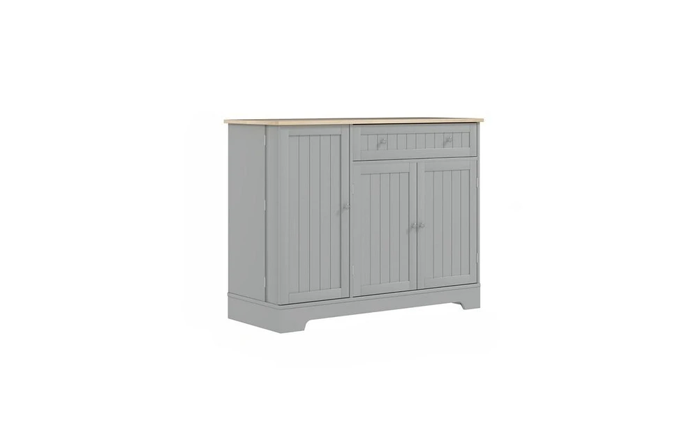 Kitchen Storage Cabinet Durable Organizer for Pantry, Dishes, and Supplies