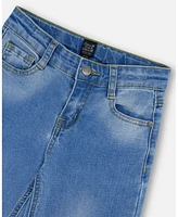 Deux par Toddler Girls Wide Leg Jeans Denim Blue - Toddler|Child