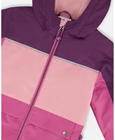 Deux par Toddler Girls Colorblock Mid-Season Jacket Pale Pink, Fuchsia, And Mauve - Toddler|Child