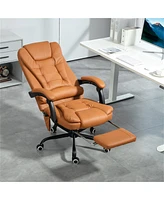 Executive Office Chair with Massage and Heating Options for Relaxation
