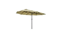 Adjustable Outdoor Beach Umbrella for Sun Protection and Shade