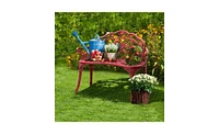 Durable Outdoor Patio Bench for Garden, Deck, or Yard Seating