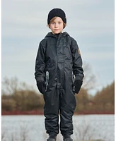 Deux par Kids Unisex Solid Mid-Season One-Piece Outerwear Black