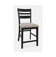 Altamonte Contemporary Ladderback Upholstered Counter Stool (Set of 2)