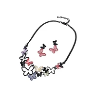 Dented Butterfly Jewellery Set