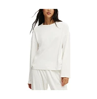 Cotton On Women's Pointelle Long Sleeve Top