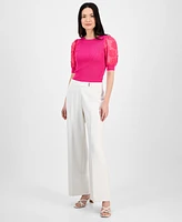 T Tahari Women's High-Rise Wide-Leg Pants