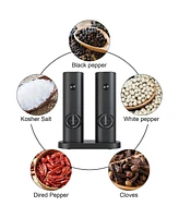 Salt and Pepper Grinder Set Adjustable Coarseness Automatic Battery Powered