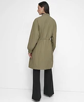 Dkny Women's Perforated Long-Sleeve Anarak Jacket