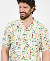 Tommy Bahama Men's Veracruz Cay Lemon Lounge Short Sleeve Shirt