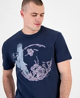 Guess Men's Cherry Blossom Eagle Regular-Fit Graphic T-Shirt