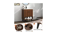 Wooden Bathroom Cabinet with Sink for Small Spaces and Storage