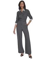 Halston Women's Easy Pull-On Full-Length Pants