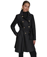 Donna Karan New York Women's Double-Breasted Skirted Trench Coat