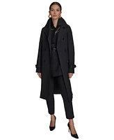 Donna Karan New York Women's Double-Breasted Trench Coat