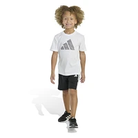 adidas Toddler & Little Boys Short-Sleeve T-Shirt Woven Shorts, 2 Piece Set