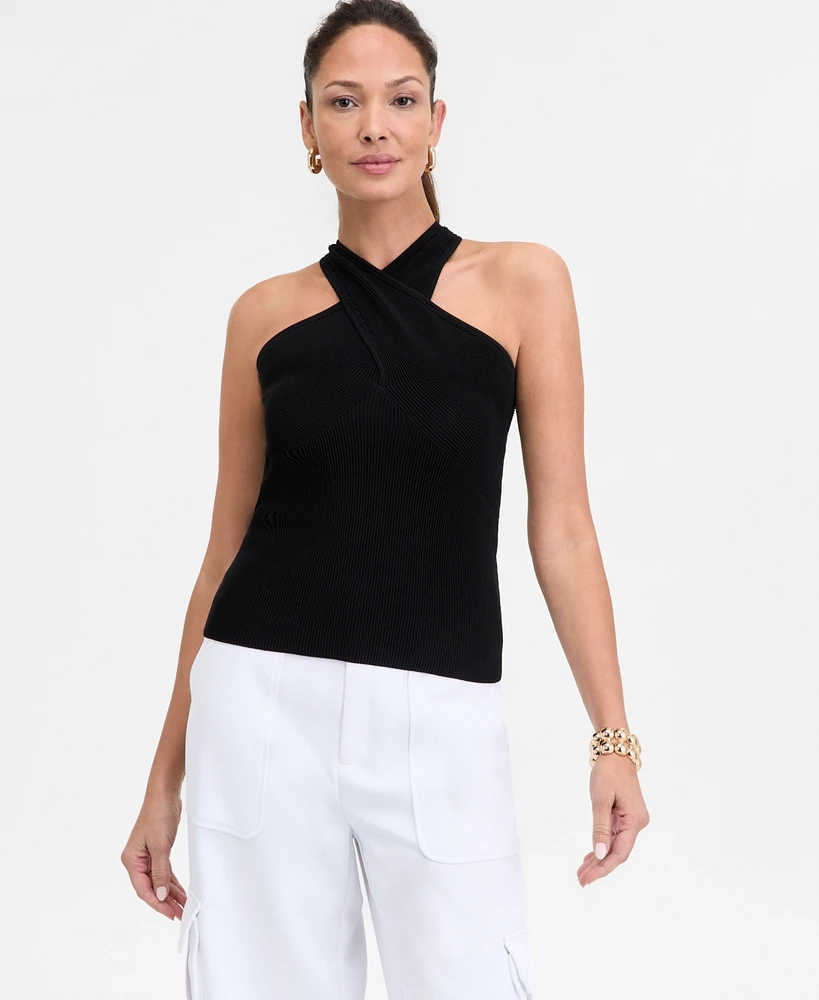 I.n.c. International Concepts Women's Ottoman Halter Top, Exclusively at Macy's