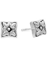 Devata Maple Leaf Stud Earrings in Sterling Silver