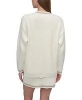 Dkny Sport Women's Court Cotton-Blend Button Cardigan